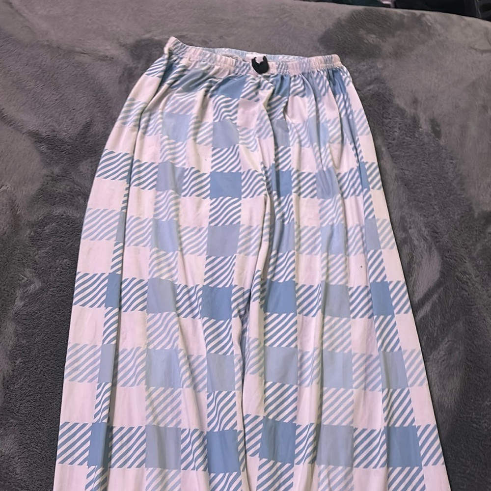 Blue Plaid Pajama Pant